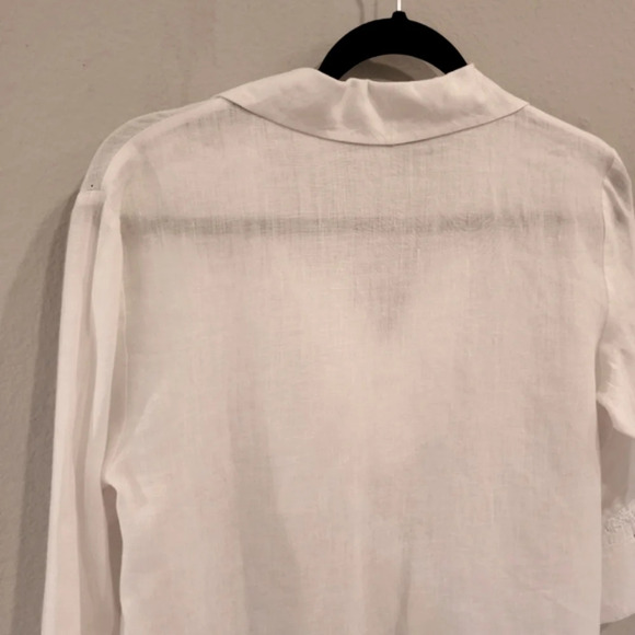100% Irish linen blouse - Picture 10 of 12